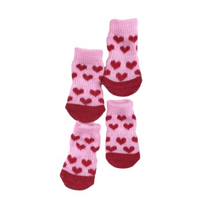 Skarpetki bawełniane dla psa serduszka