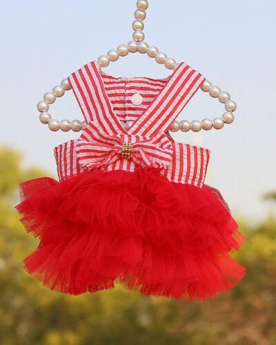 Sukienka z falbanką z tiulu LILI