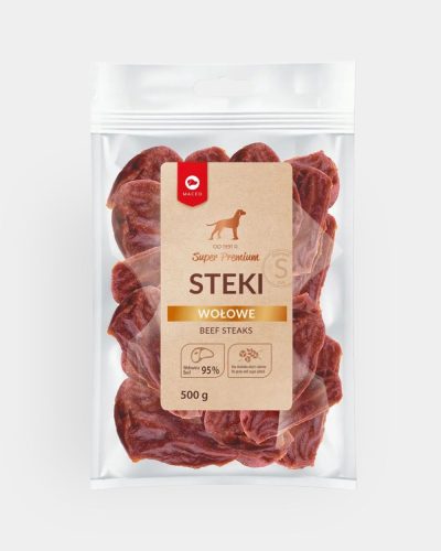 Przysmak dla psa Maced Smart+ Steki wołowe 500g