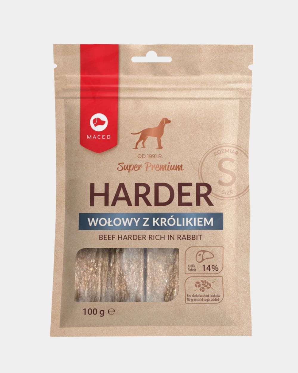 harder wołowy z królikiem Przysmak dla psa HARDER wołowy z królikiem MACED 100 g - obrazek 1