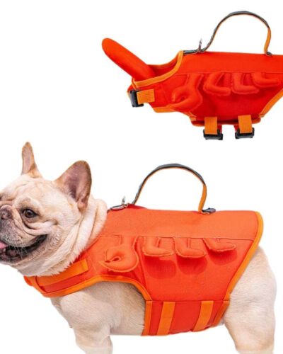 Kamizelka ratunkowa dla psa z odpinaną podpórką pod pyszczek ERNIE