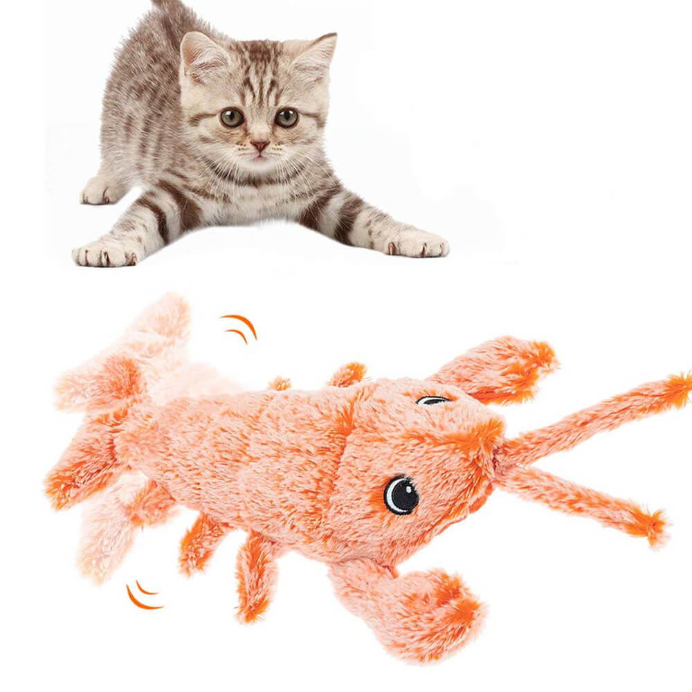 Interaktywna-Zabawka-Dla-Kota-Elektryczny-Tanczacy-Disco-Homar.jpg Realistyczny Tańczący Homar Disco Dalikot - obrazek 1