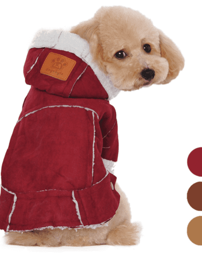 Ocieplany kożuszek na napy z kapturem ALPY