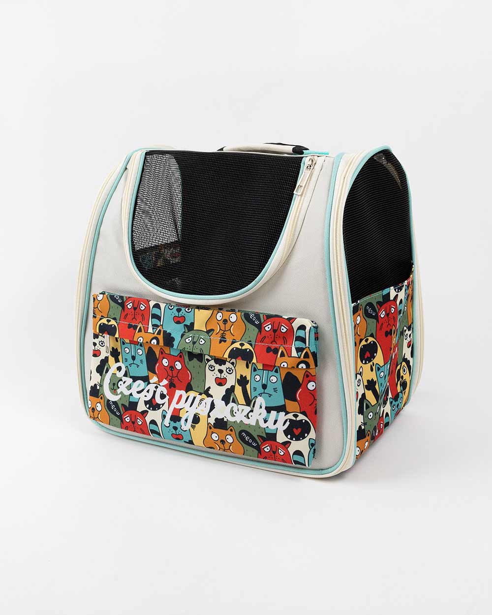 plecak_petinio_czesc_pyszczku_boni_facy2.jpg Plecak transporter dla kota lub psa FACY - obrazek 1